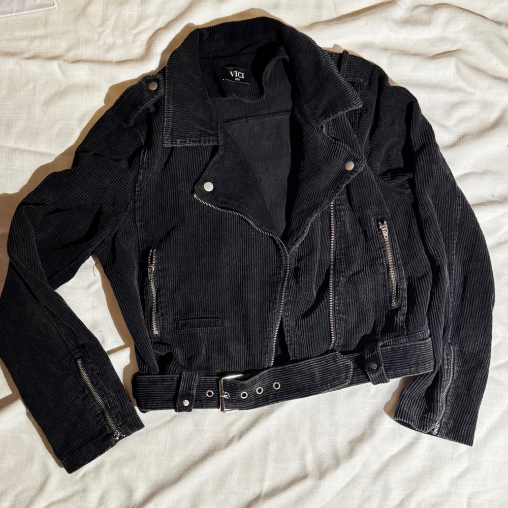 VICI Pocketed Corduroy Moto Jacket